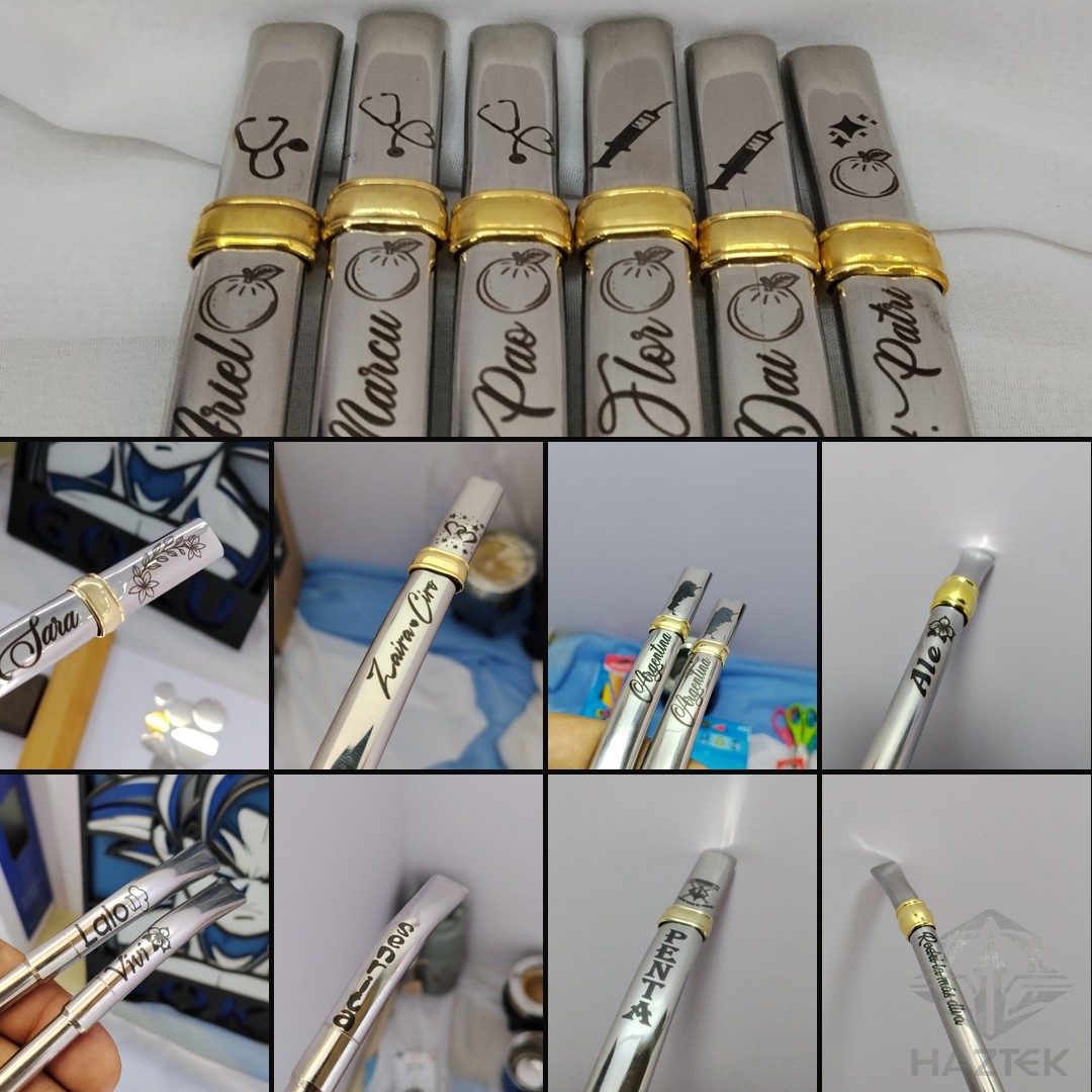 Bombillas grabadas