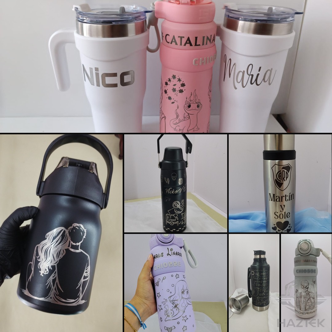 Botellas y vasos